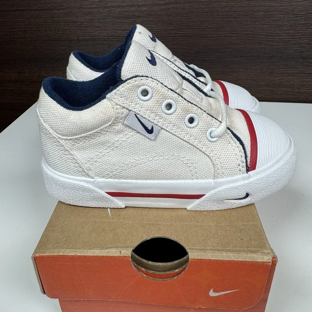NEW Vintage 2000 Nike Baby Hermosa Canvas Shoes 6.5C Toddler 850154 142